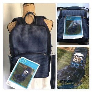 Summer Living Picnic Backpack for 2 in Navy NWT